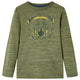 VidaXL Kindershirt met lange mouwen 92 gemêleerd kakikleurig