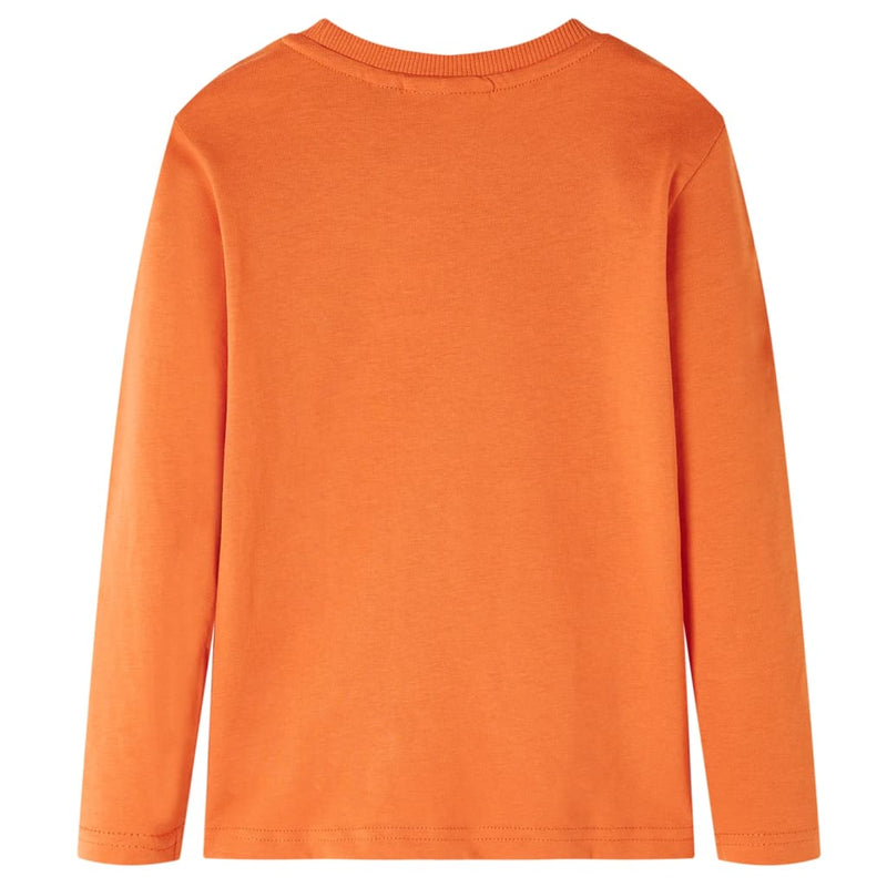 Afbeelding laden in galerijviewer, VidaXL Kindershirt met lange mouwen 116 donkeroranje
