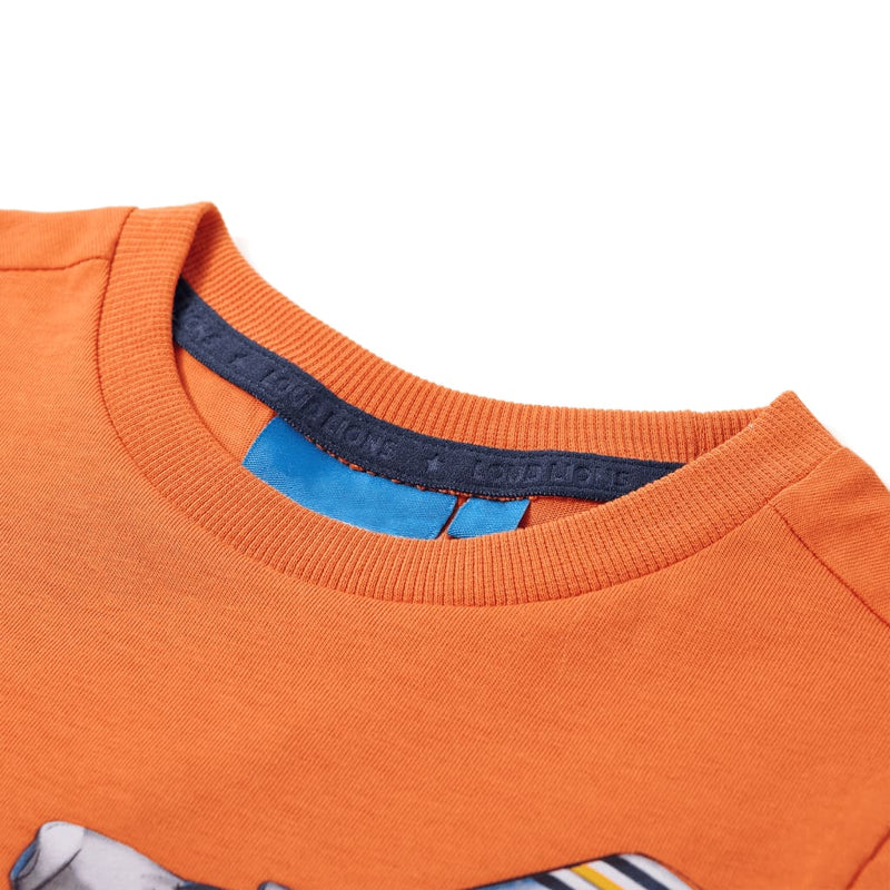Afbeelding laden in galerijviewer, VidaXL Kindershirt met lange mouwen 128 donkeroranje

