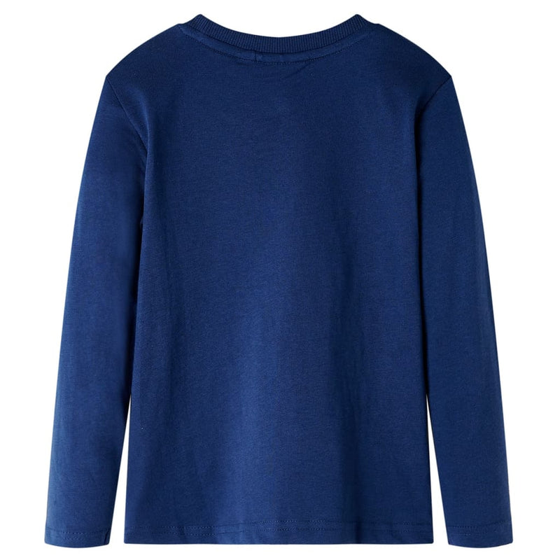 Afbeelding laden in galerijviewer, VidaXL Kindershirt met lange mouwen 116 marineblauw

