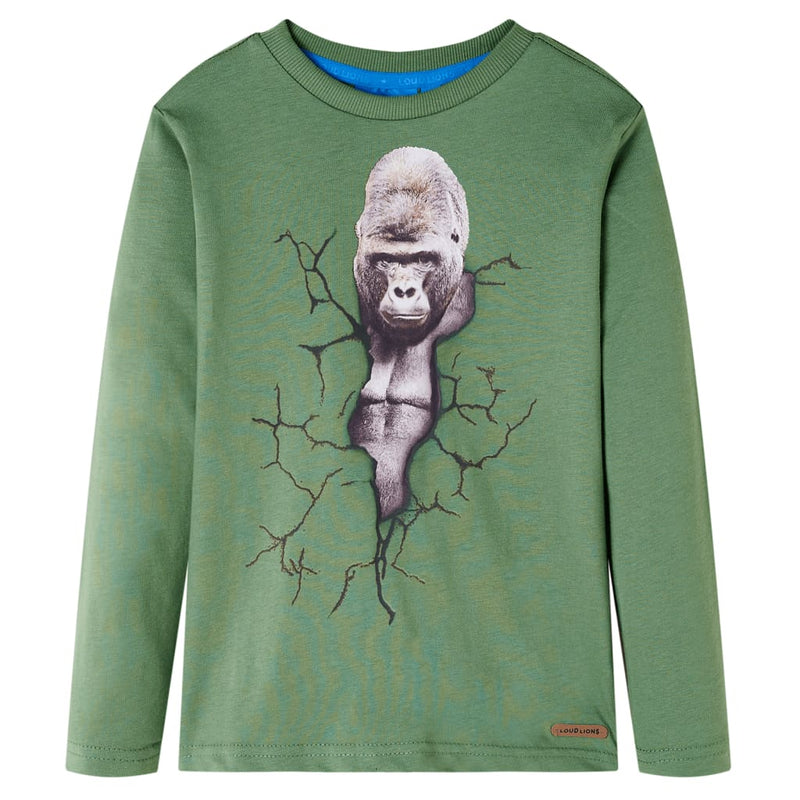 Afbeelding laden in galerijviewer, VidaXL Kindershirt met lange mouwen 140 lichtkakikleurig
