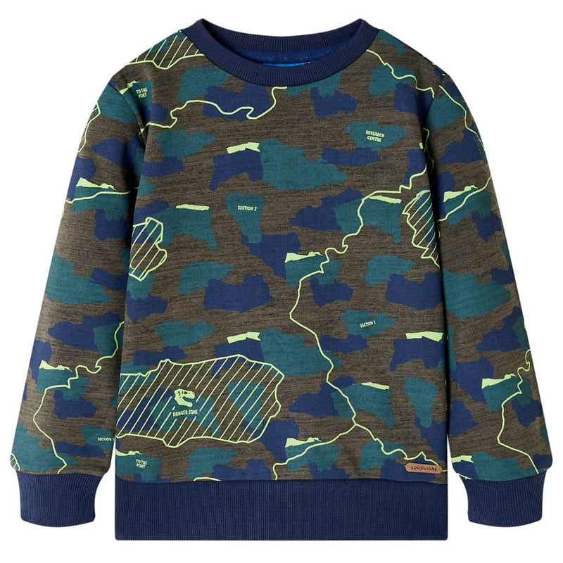Afbeelding laden in galerijviewer, VidaXL Kindershirt 92 gemêleerd donkerkakikleurig

