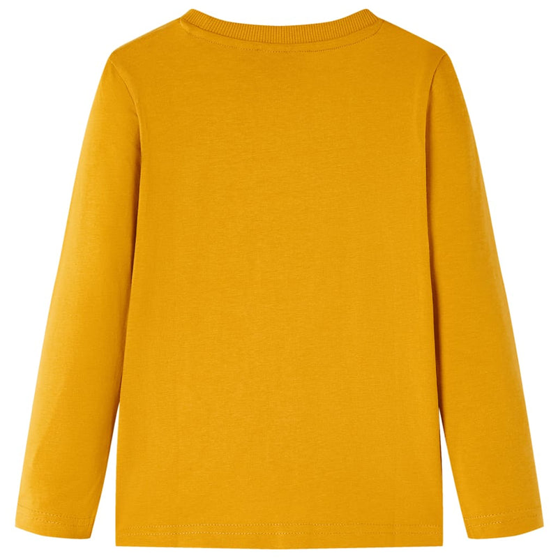 Afbeelding laden in galerijviewer, Vidaxl kindershirt met lange mouwen 104 okerkleurig

