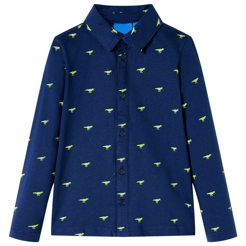 Afbeelding laden in galerijviewer, Vidaxl kindershirt 104 marineblauw
