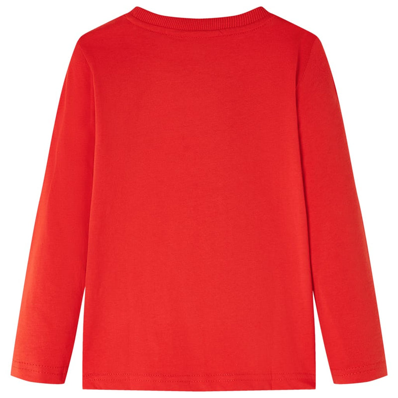 Afbeelding laden in galerijviewer, VidaXL Kindershirt met lange mouwen 116 rood
