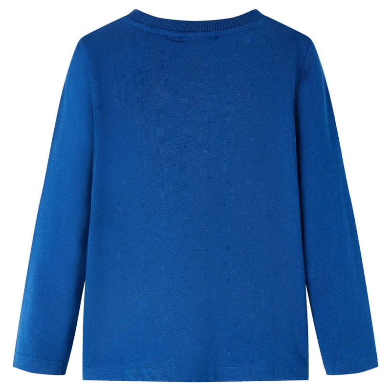 Afbeelding laden in galerijviewer, VidaXL Kindershirt met lange mouwen 104 donkerblauw
