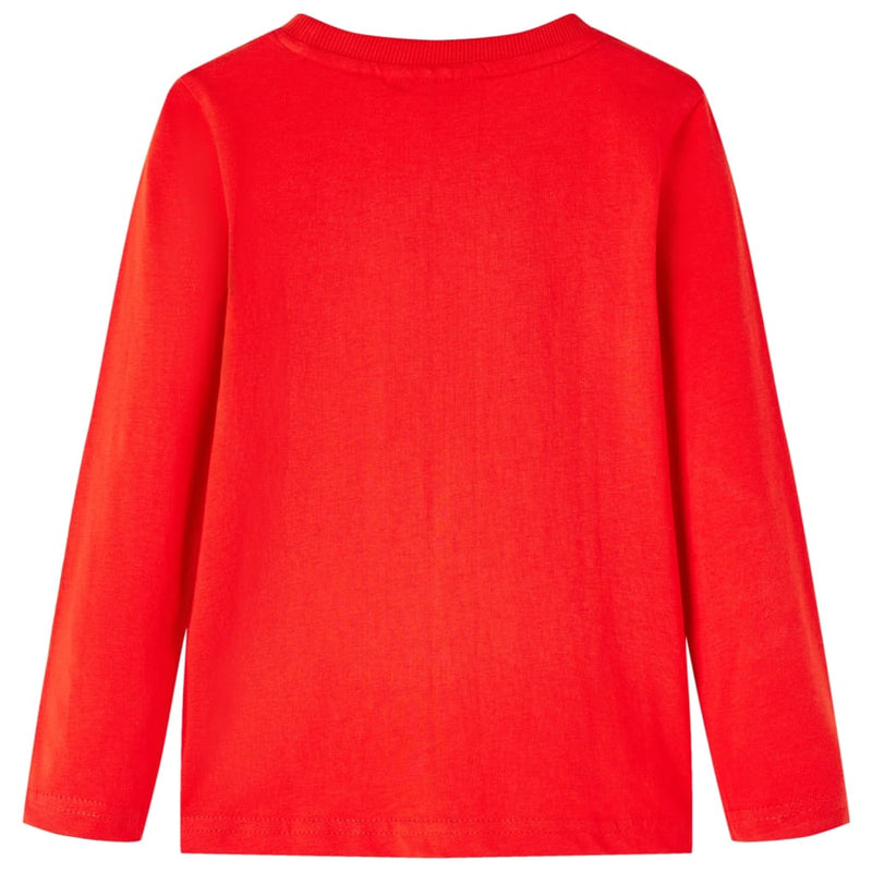 Afbeelding laden in galerijviewer, Vidaxl kindershirt met lange mouwen 104 rood
