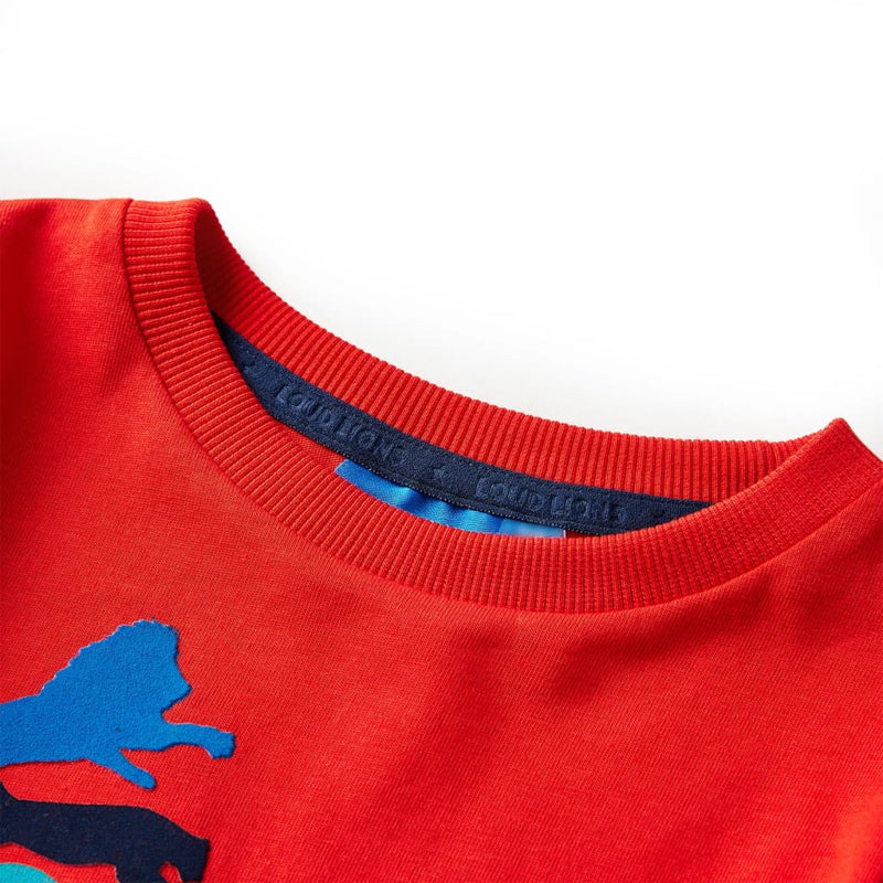 Afbeelding laden in galerijviewer, Vidaxl kindershirt met lange mouwen 116 rood

