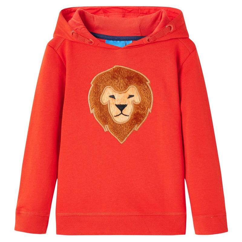Afbeelding laden in galerijviewer, Vidaxl kindertrui met capuchon 92 rood
