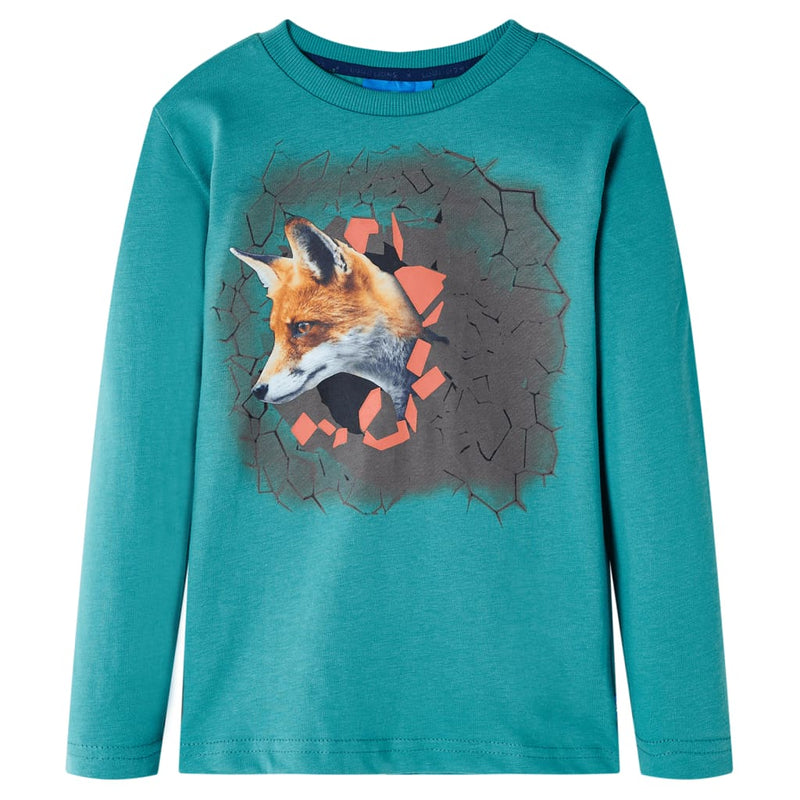 Afbeelding laden in galerijviewer, VidaXL Kindershirt met lange mouwen 140 donkerzeeblauw
