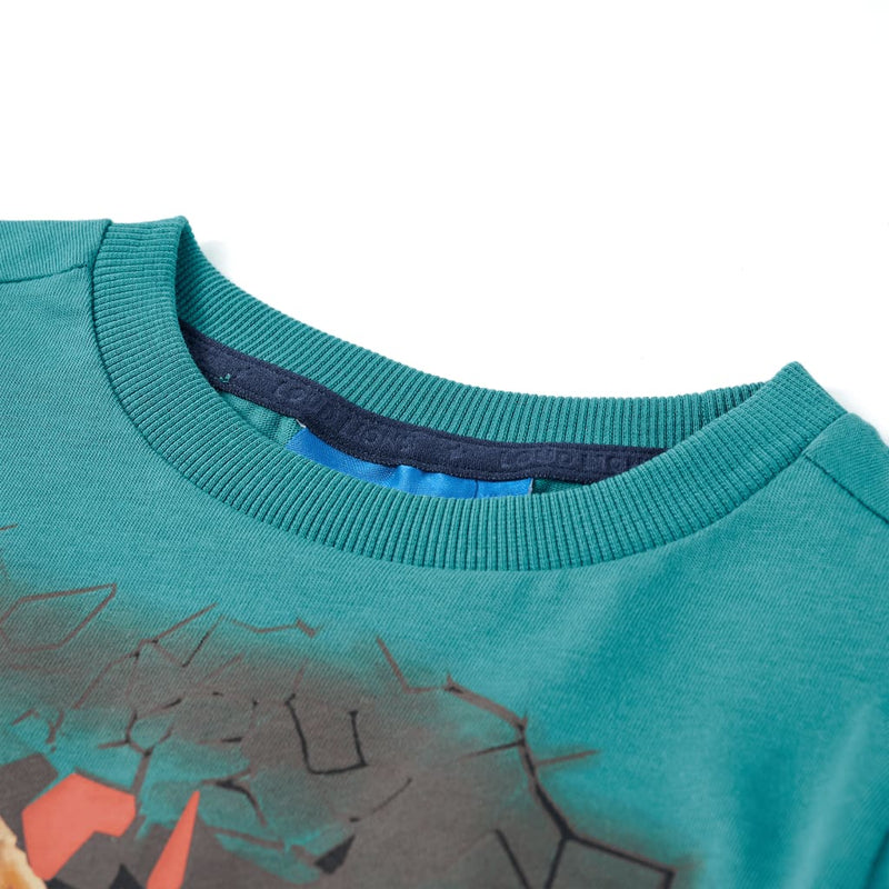 Afbeelding laden in galerijviewer, VidaXL Kindershirt met lange mouwen 140 donkerzeeblauw
