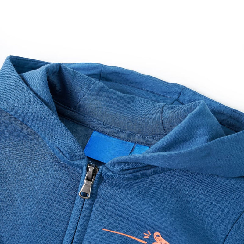 Afbeelding laden in galerijviewer, VidaXL Kindervest met capuchon 92 blauw
