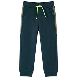 Vidaxl kinderjoggingbroek met trekkoord 140 mosgroen