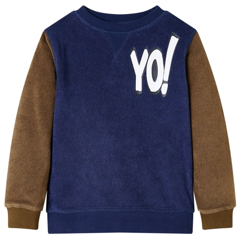 Afbeelding laden in galerijviewer, Vidaxl kindertrui 92 donkermarineblauw

