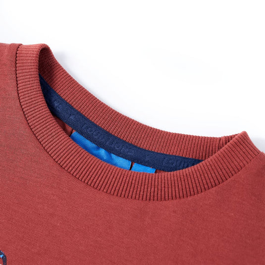 Vidaxl kindershirt met lange mouwen 140 roodbruin