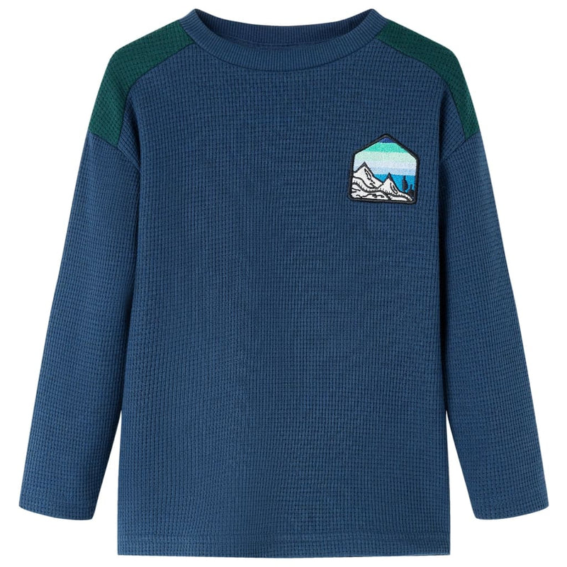 Afbeelding laden in galerijviewer, Vidaxl kindertrui 128 marineblauw
