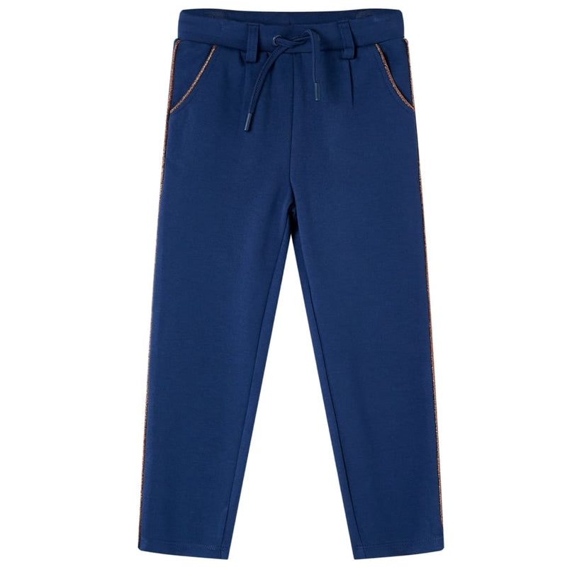 Afbeelding laden in galerijviewer, Vidaxl kinderbroek met trekkoord 92 marineblauw
