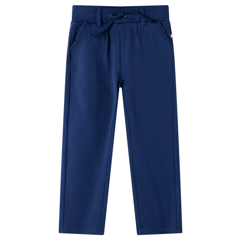 Afbeelding laden in galerijviewer, Vidaxl kinderbroek met trekkoord 116 marineblauw
