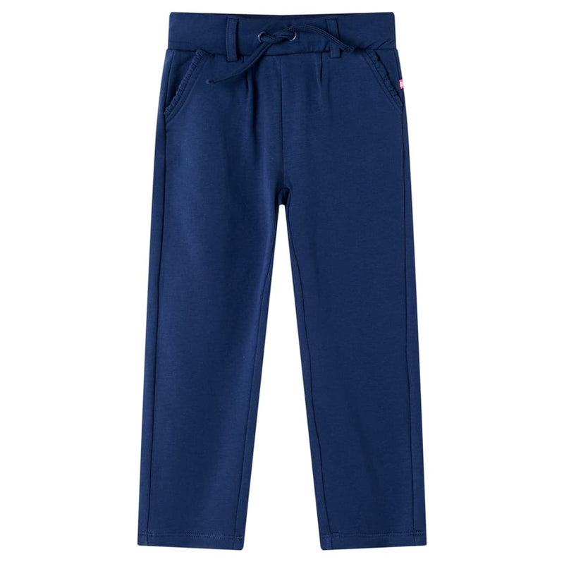 Afbeelding laden in galerijviewer, Vidaxl kinderbroek met trekkoord 140 marineblauw
