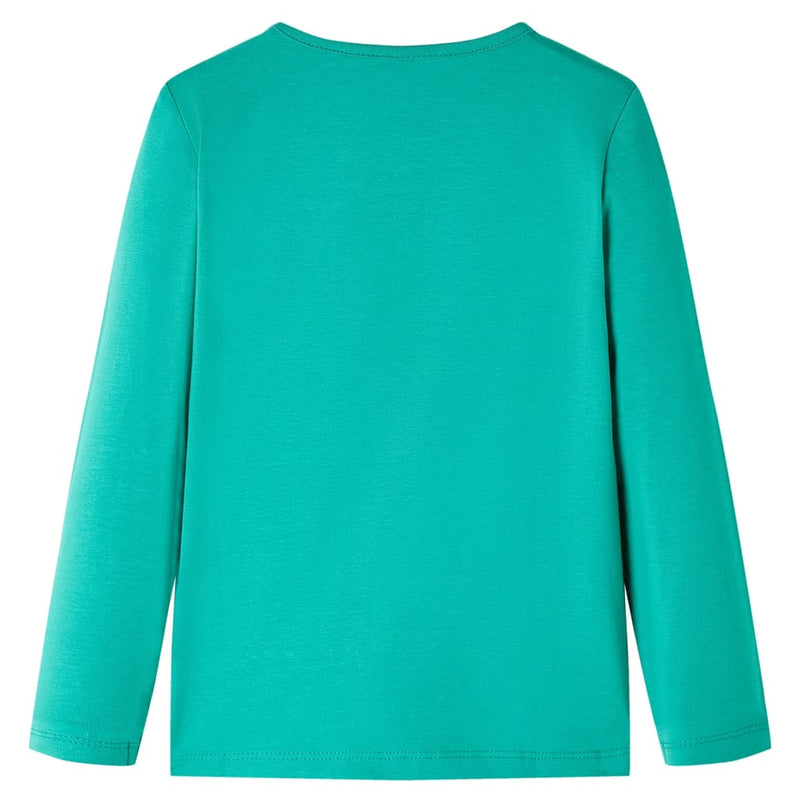Afbeelding laden in galerijviewer, Vidaxl kindershirt met lange mouwen 116 felgroen
