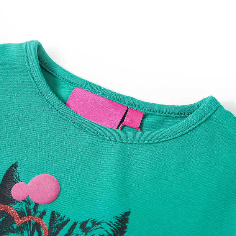 Afbeelding laden in galerijviewer, Vidaxl kindershirt met lange mouwen 116 felgroen
