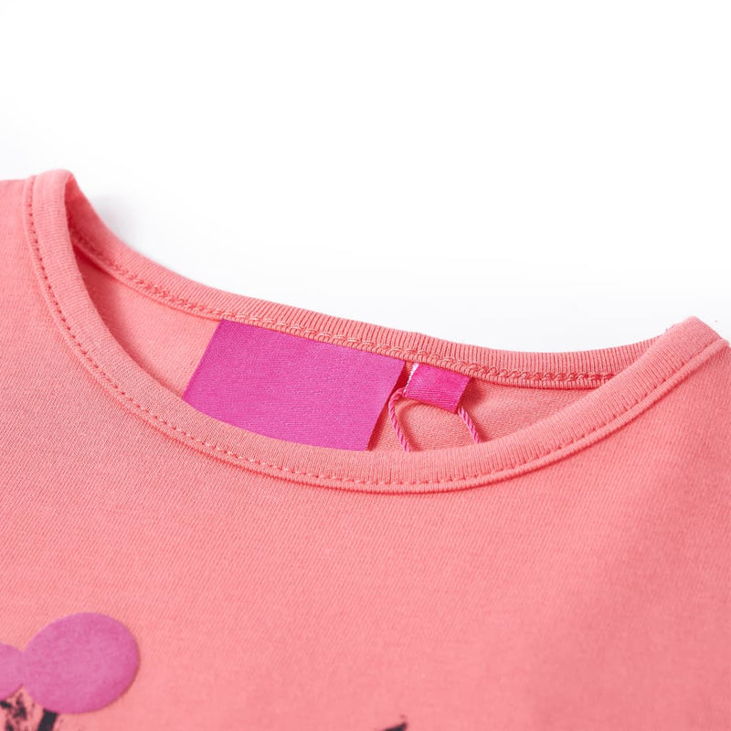 Afbeelding laden in galerijviewer, VidaXL Kindershirt met lange mouwen 140 roze
