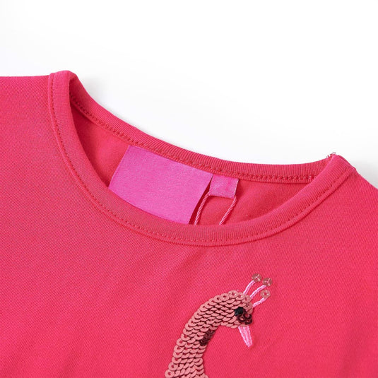 VidaXL Kindershirt met lange mouwen 92 felroze