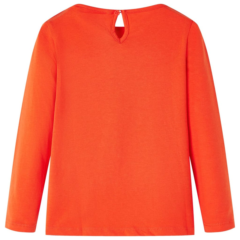 Afbeelding laden in galerijviewer, Vidaxl kindershirt met lange mouwen 140 donkeroranje
