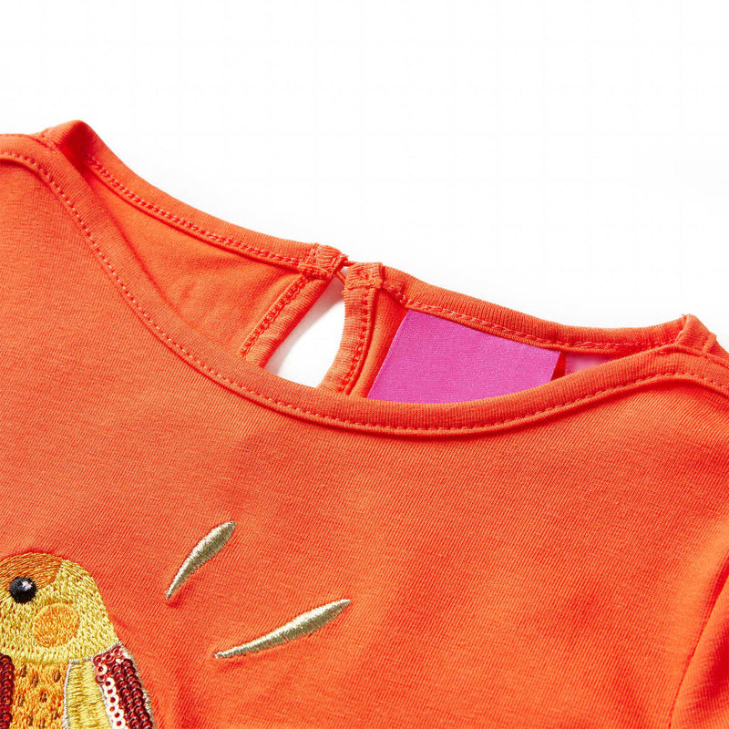 Afbeelding laden in galerijviewer, Vidaxl kindershirt met lange mouwen 140 donkeroranje
