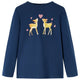 Vidaxl kindershirt met lange mouwen 140 marineblauw