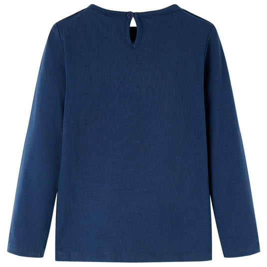 Vidaxl kindershirt met lange mouwen 140 marineblauw