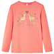 VidaXL Kindershirt met lange mouwen 140 koraalkleurig