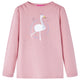 Vidaxl kindershirt met lange mouwen 128 lichtroze
