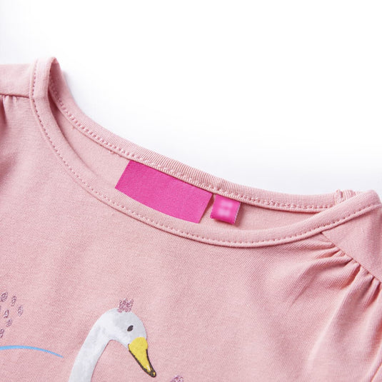 Vidaxl kindershirt met lange mouwen 128 lichtroze