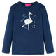 Vidaxl kindershirt met lange mouwen 140 marineblauw