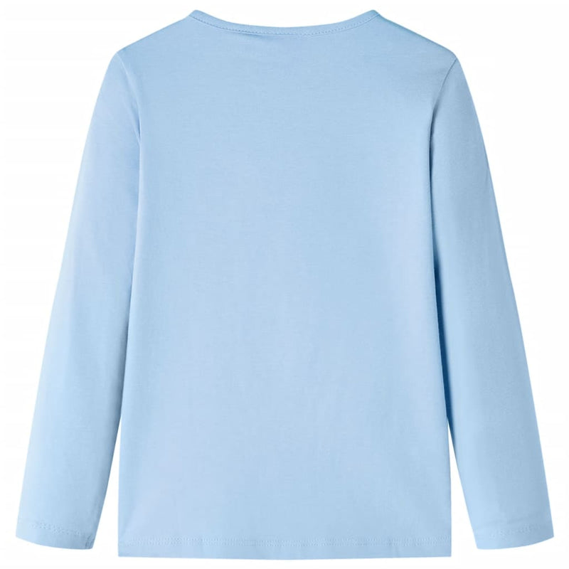 Afbeelding laden in galerijviewer, Vidaxl kindershirt met lange mouwen 92 lichtblauw
