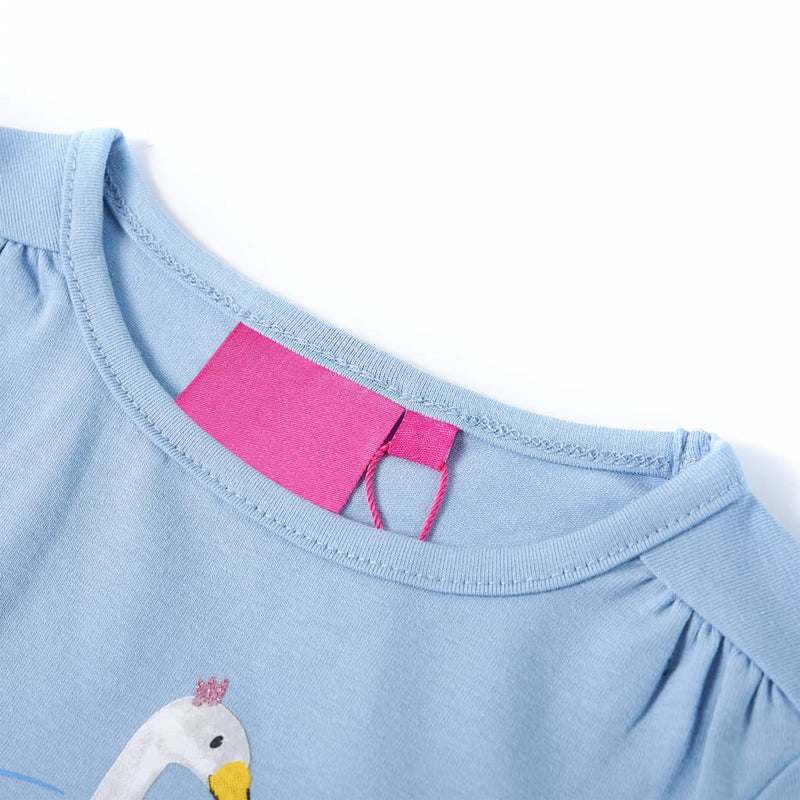 Afbeelding laden in galerijviewer, Vidaxl kindershirt met lange mouwen 92 lichtblauw
