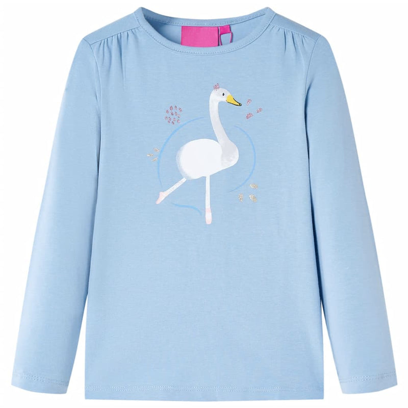 Afbeelding laden in galerijviewer, Vidaxl kindershirt met lange mouwen 140 lichtblauw
