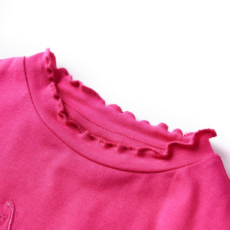 Afbeelding laden in galerijviewer, Vidaxl kindershirt met lange mouwen 116 felroze
