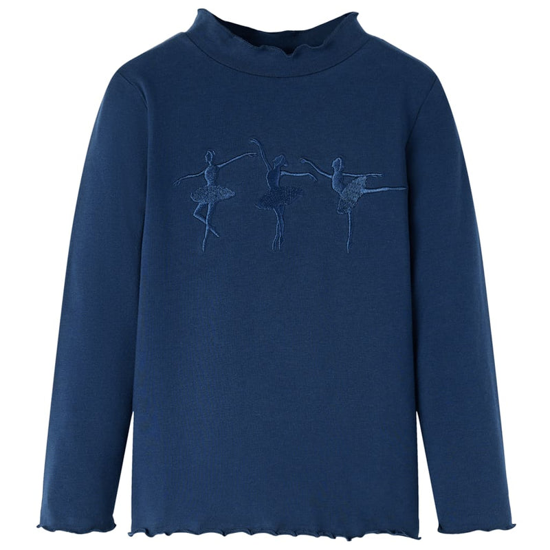 Afbeelding laden in galerijviewer, VidaXL Kindershirt lange mouwen 92 marineblauw
