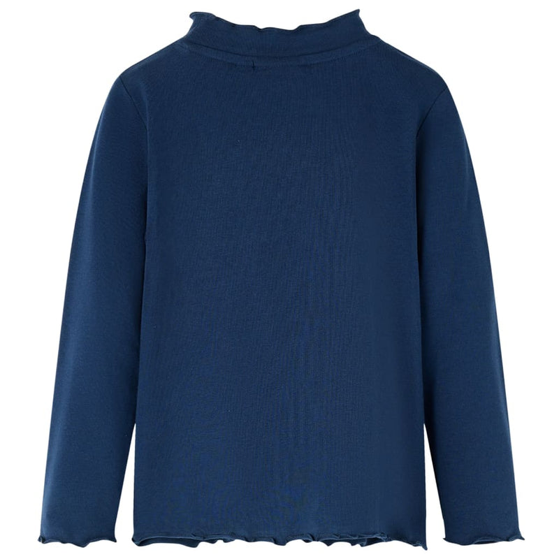 Afbeelding laden in galerijviewer, VidaXL Kindershirt lange mouwen 92 marineblauw
