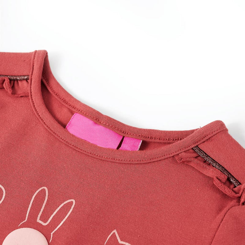 Afbeelding laden in galerijviewer, Vidaxl kindershirt met lange mouwen 140 rozebruin
