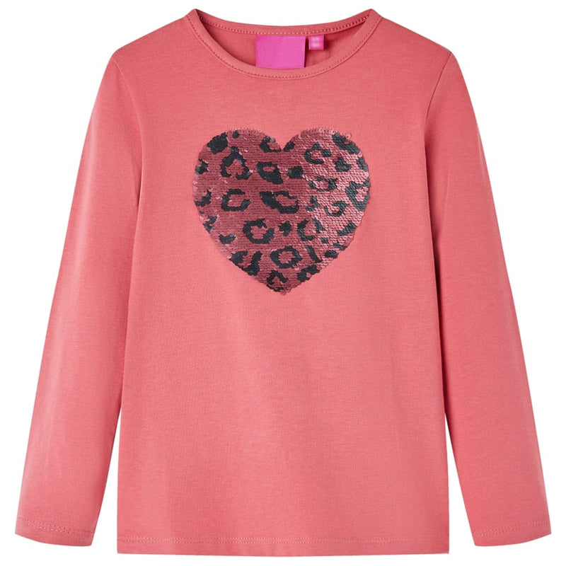 Afbeelding laden in galerijviewer, Vidaxl kindershirt met lange mouwen 116 oudroze
