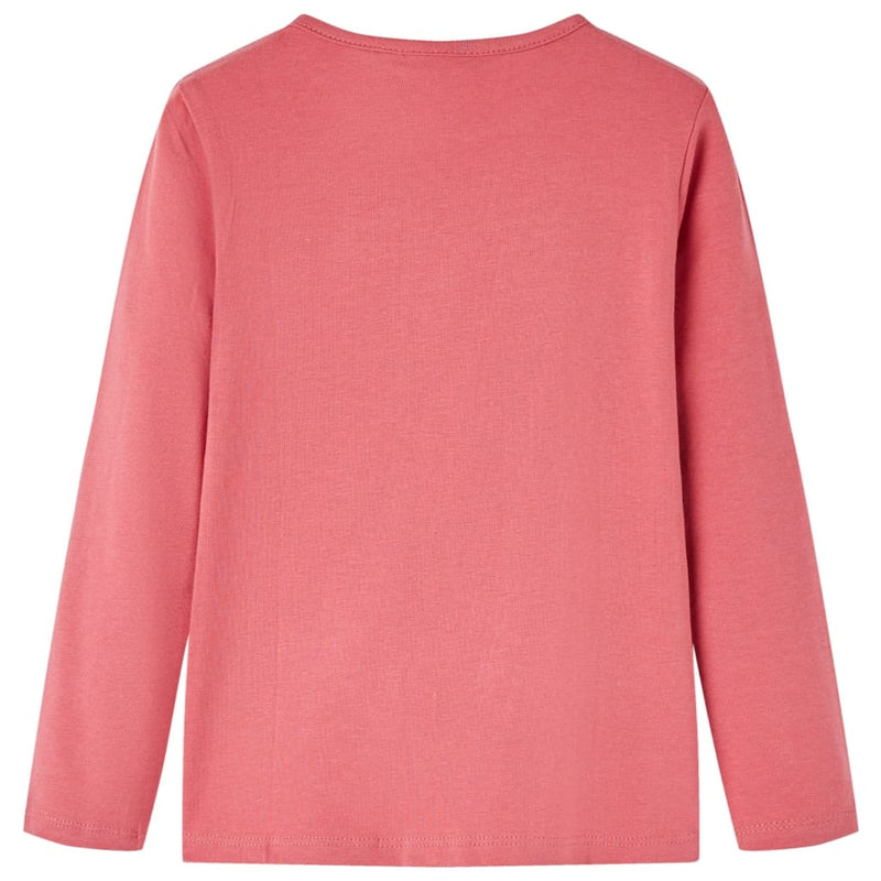 Afbeelding laden in galerijviewer, Vidaxl kindershirt met lange mouwen 116 oudroze
