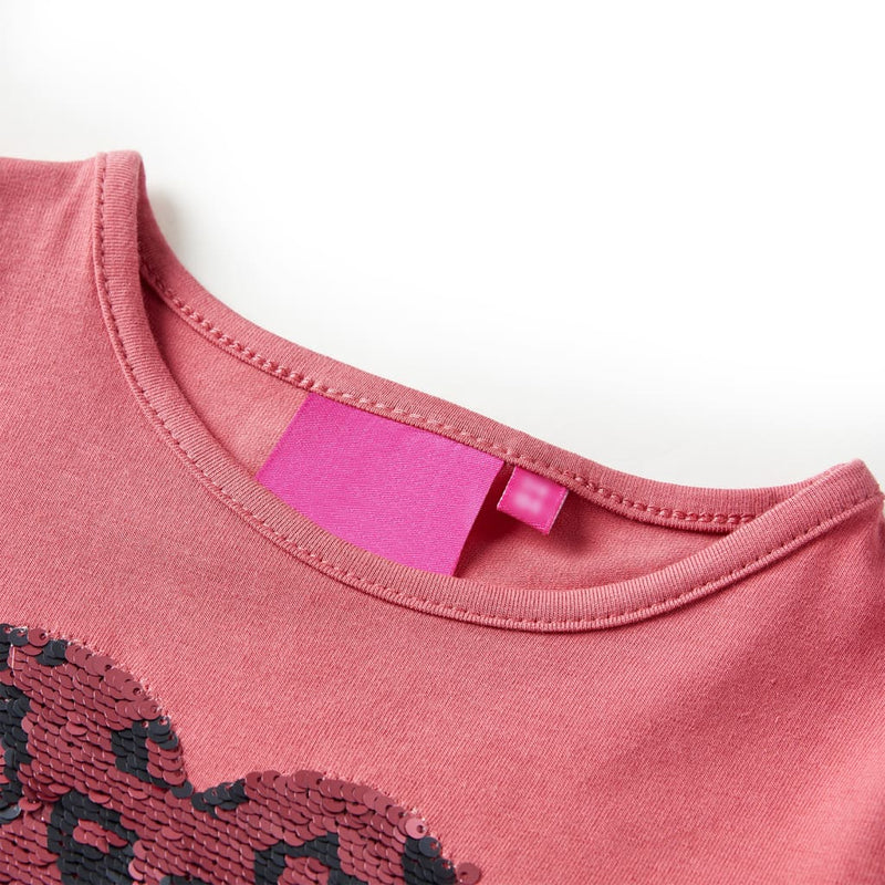 Afbeelding laden in galerijviewer, Vidaxl kindershirt met lange mouwen 116 oudroze
