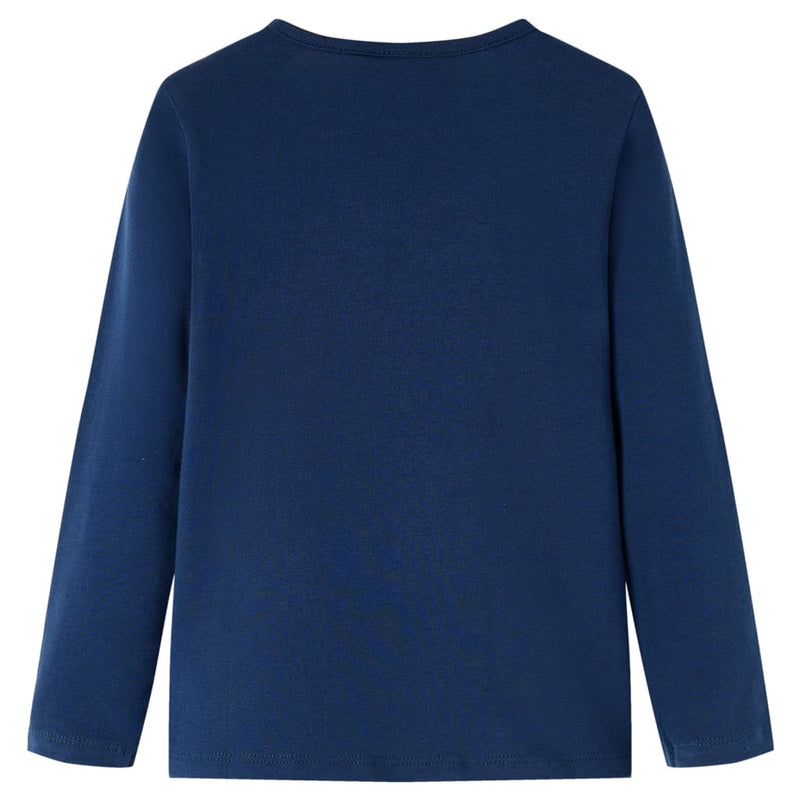 Afbeelding laden in galerijviewer, Vidaxl kindershirt met lange mouwen 116 marineblauw
