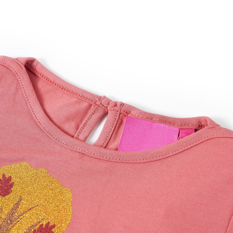 Afbeelding laden in galerijviewer, VidaXL Kindershirt met lange mouwen 92 oudroze
