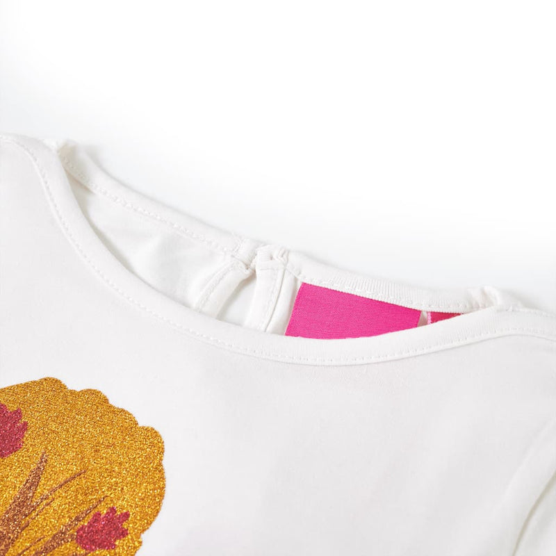 Afbeelding laden in galerijviewer, VidaXL Kindershirt met lange mouwen 92 ecru
