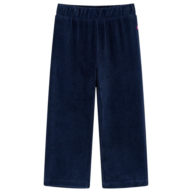 Afbeelding laden in galerijviewer, VidaXL Kinderbroek 92 ribfluweel marineblauw
