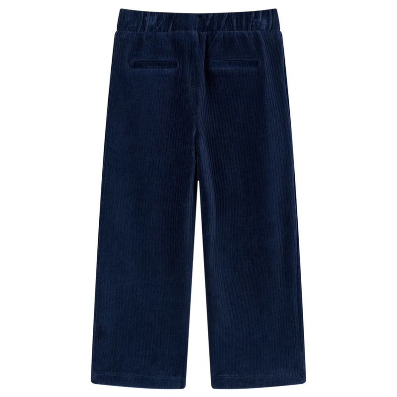 Afbeelding laden in galerijviewer, VidaXL Kinderbroek 92 ribfluweel marineblauw
